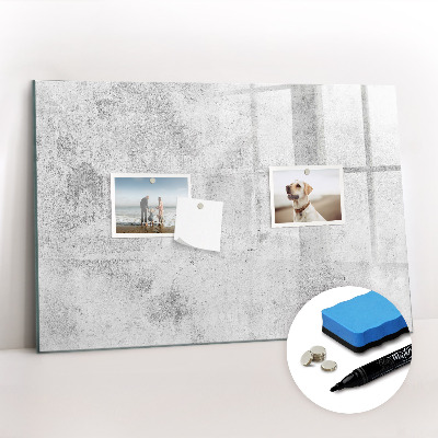 Beschreibbare magnettafel Betonwand