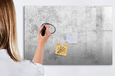 Beschreibbare magnettafel Betonwand