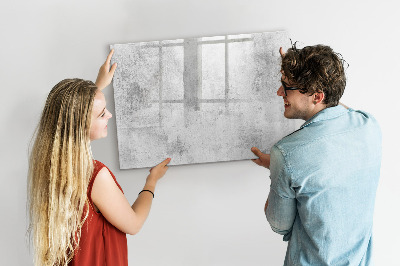 Beschreibbare magnettafel Betonwand