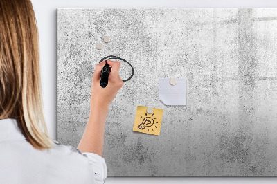 Beschreibbare magnettafel Betonwand