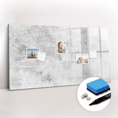 Beschreibbare magnettafel Betonwand