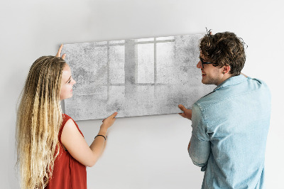 Beschreibbare magnettafel Betonwand