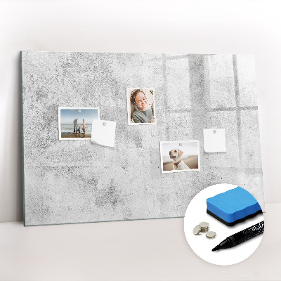 Beschreibbare magnettafel Betonwand
