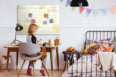 Magnetische Schreibtafel Familienplaner