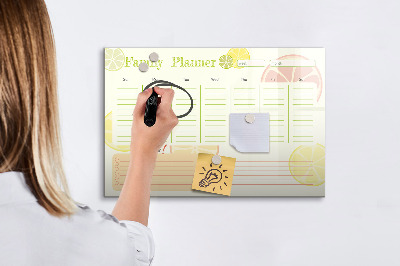 Magnetische Schreibtafel Familienplaner