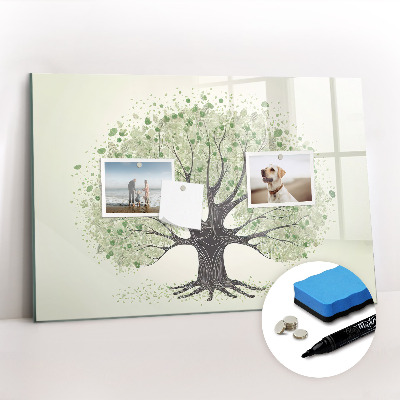 Beschreibbare magnettafel küche Großer Naturbaum