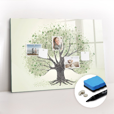 Beschreibbare magnettafel küche Großer Naturbaum