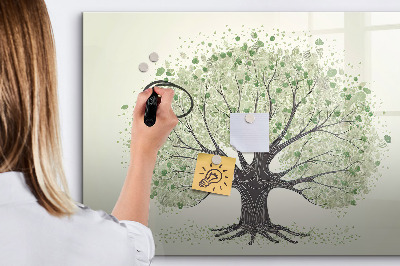 Beschreibbare magnettafel küche Großer Naturbaum