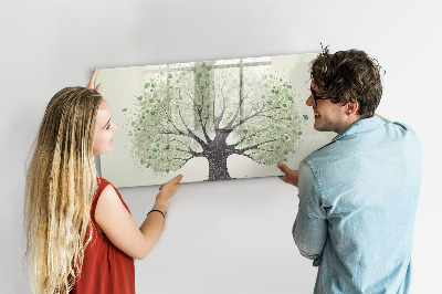 Beschreibbare magnettafel küche Großer Naturbaum