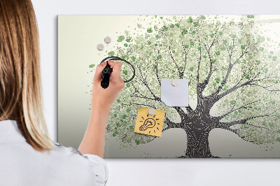 Beschreibbare magnettafel küche Großer Naturbaum