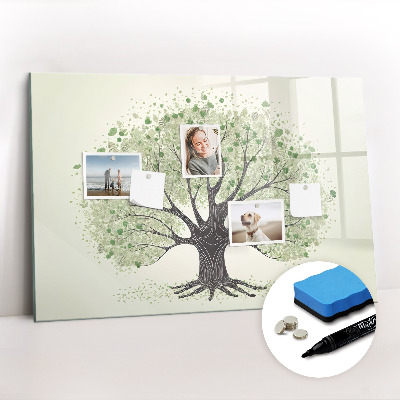 Beschreibbare magnettafel küche Großer Naturbaum