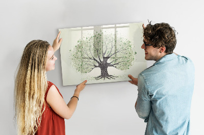 Magnettafel mit Marker Großer Naturbaum