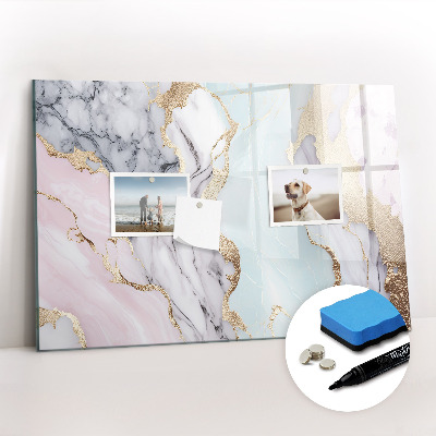 Beschreibbare magnettafel Marmor