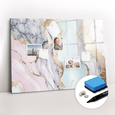 Beschreibbare magnettafel Marmor