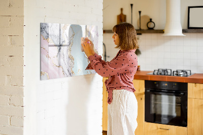 Beschreibbare magnettafel Marmor