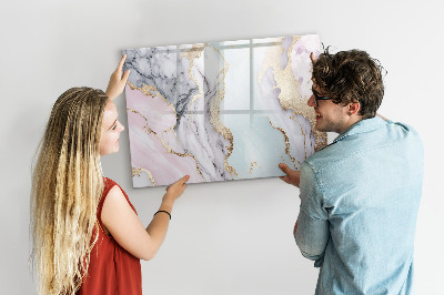 Beschreibbare magnettafel Marmor