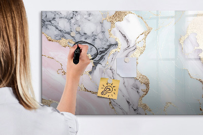 Beschreibbare magnettafel Marmor
