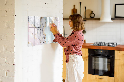 Beschreibbare magnettafel Marmor
