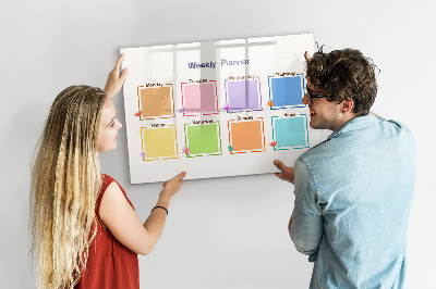 Beschreibbare magnettafel küche Wochenplaner