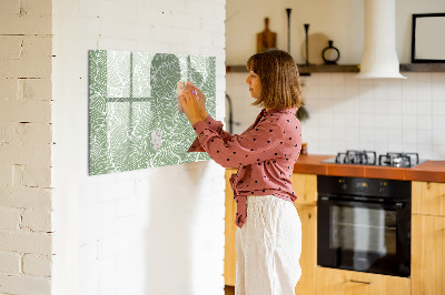 Magnetische Schreibtafel Blätter Naturmuster