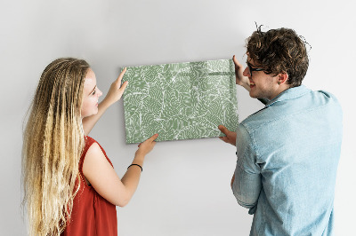 Magnetische Schreibtafel Blätter Naturmuster