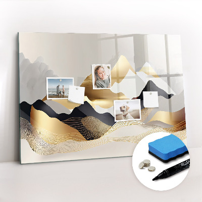 Beschreibbare magnettafel Abstraktion der Berge