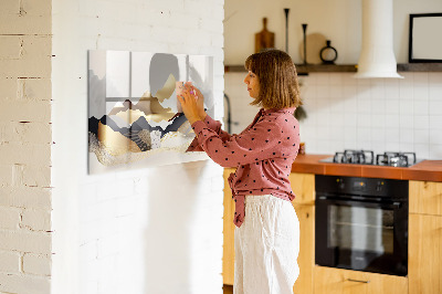 Magnetische Schreibtafel Abstraktion der Berge