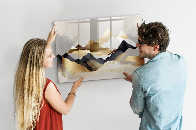 Beschreibbare magnettafel Abstraktion der Berge