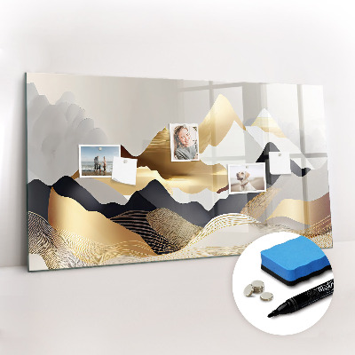 Beschreibbare magnettafel Abstraktion der Berge