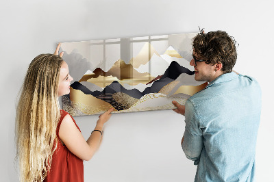 Beschreibbare magnettafel Abstraktion der Berge