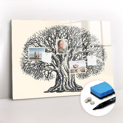 Beschreibbare magnettafel Großer Naturbaum