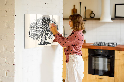 Magnetische Schreibtafel Großer Naturbaum