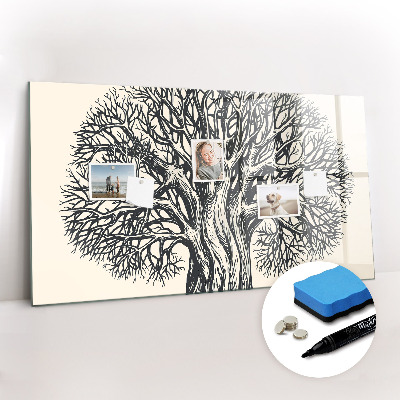Beschreibbare magnettafel Großer Naturbaum