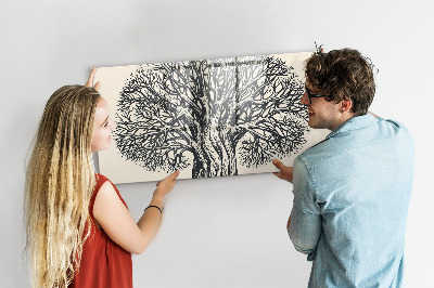 Beschreibbare magnettafel Großer Naturbaum