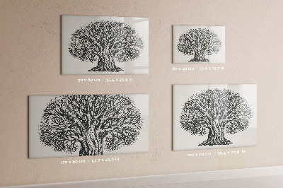 Beschreibbare magnettafel Großer Naturbaum