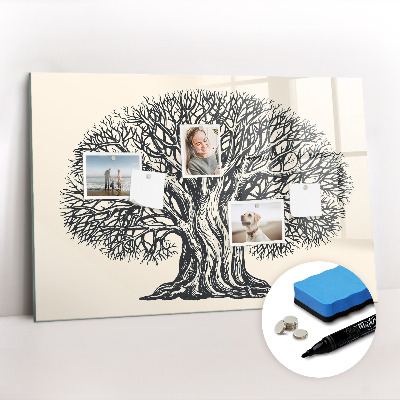 Beschreibbare magnettafel Großer Naturbaum