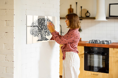 Magnetische Schreibtafel Großer Naturbaum