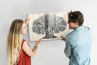 Beschreibbare magnettafel Großer Naturbaum