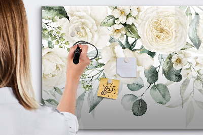 Beschreibbare magnettafel küche Blumen