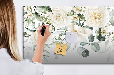Beschreibbare magnettafel küche Blumen