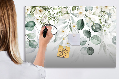 Beschreibbare magnettafel Naturpflanzen