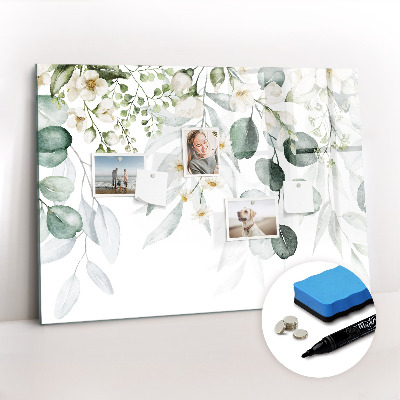 Beschreibbare magnettafel Naturpflanzen