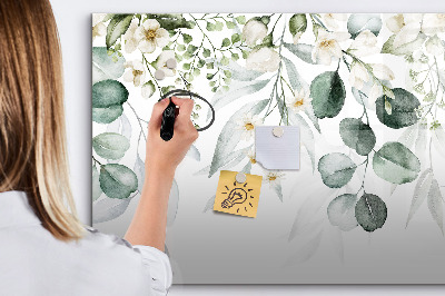 Beschreibbare magnettafel Naturpflanzen