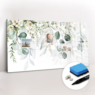 Beschreibbare magnettafel Naturpflanzen