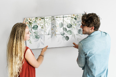 Beschreibbare magnettafel Naturpflanzen