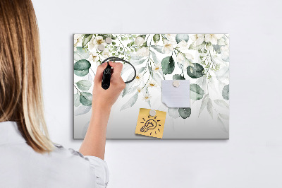 Beschreibbare magnettafel Naturpflanzen