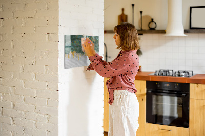 Beschreibbare magnettafel küche Dekoratives Muster