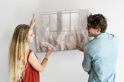 Beschreibbare magnettafel Tropische Blätter