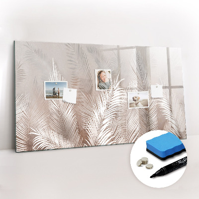 Beschreibbare magnettafel Tropische Blätter
