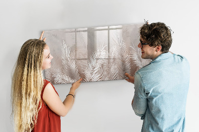 Beschreibbare magnettafel Tropische Blätter